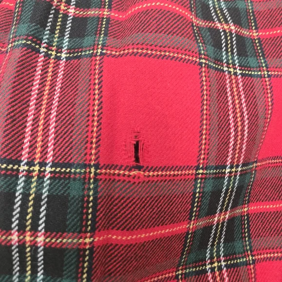 NWT (damaged) Talbots Red Tartan Plaid A-line Skirt Size 22W - Picture 3 of 5